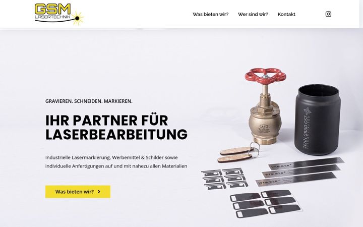 Screenshot of gsm-lasertechnik.de