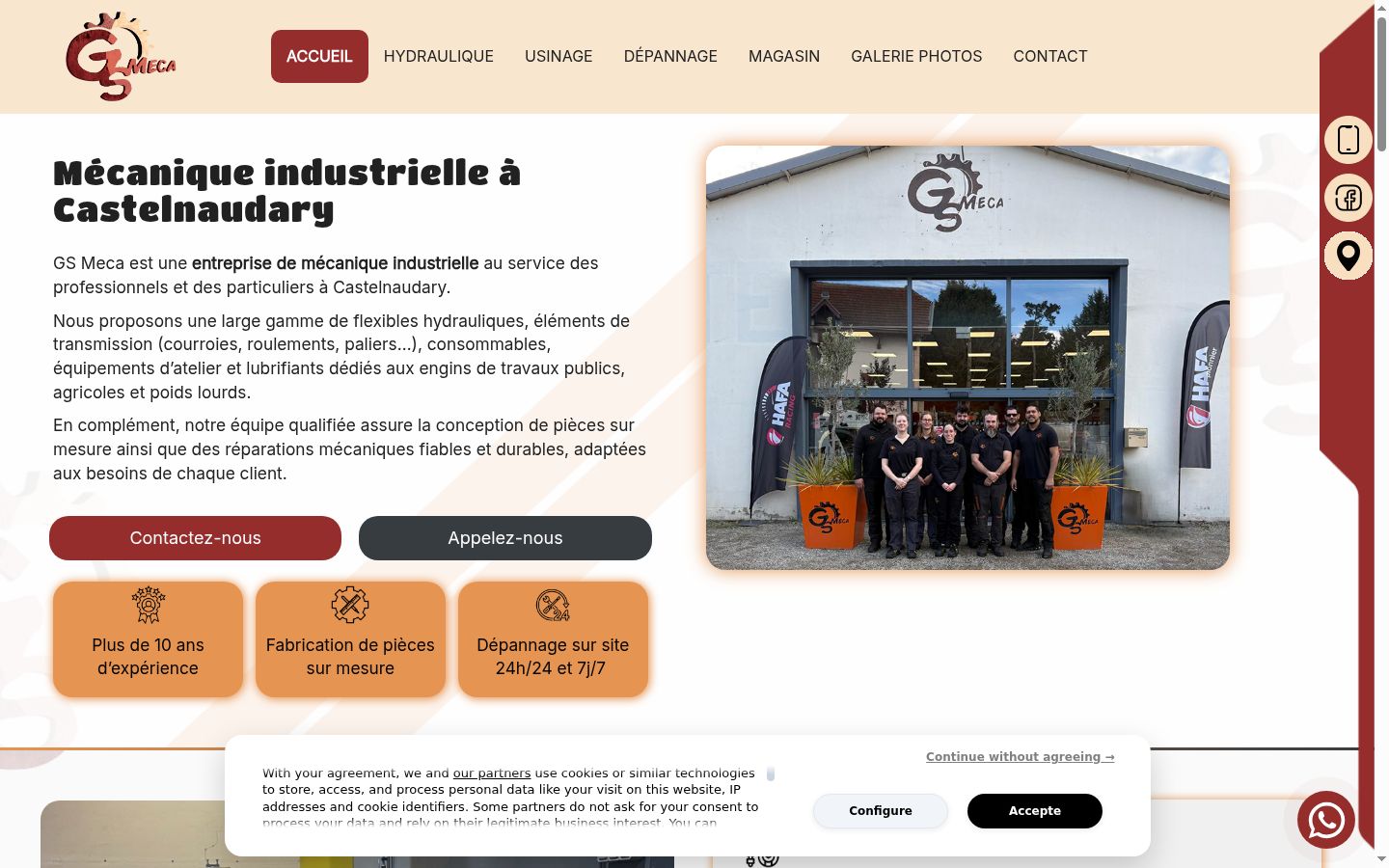 Screenshot des Einwilligungsbanners vor jeglicher Interaktion