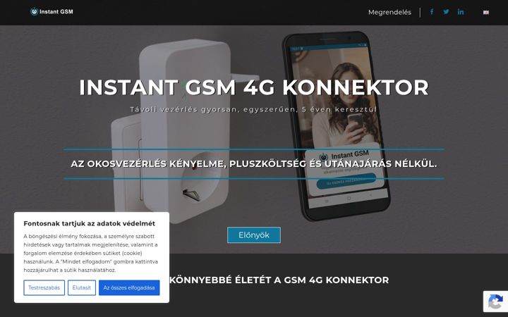 Screenshot of gsmkonnektor.hu