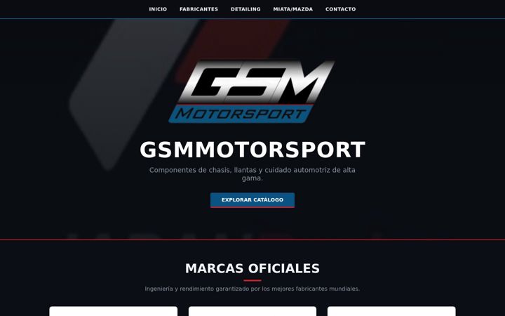 Screenshot of gsmmotorsport.es