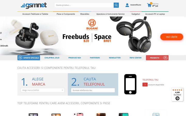 Screenshot of gsmnet.ro