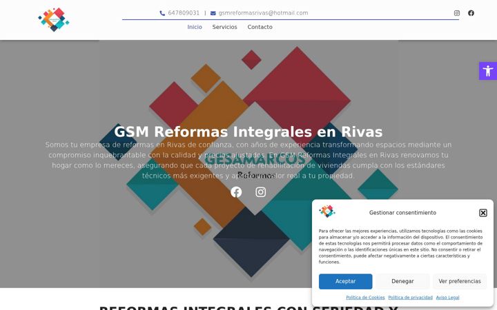 Screenshot of gsmreformasrivas.es