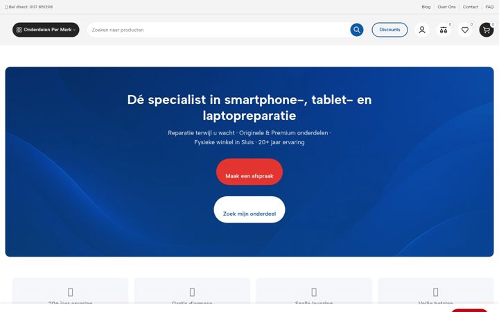 Screenshot of gsmschermkapot.nl