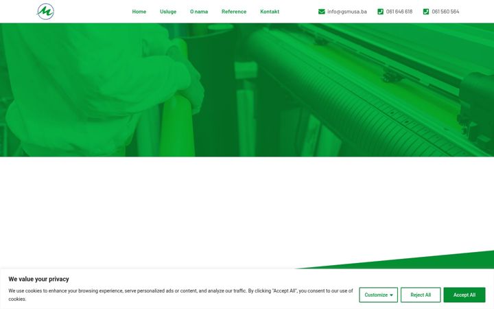 Screenshot of gsmusa.ba