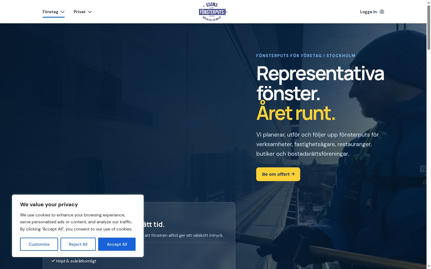 Screenshot des Einwilligungsbanners vor jeglicher Interaktion