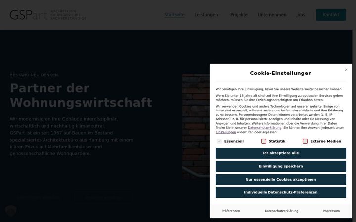 Screenshot of gspart.de