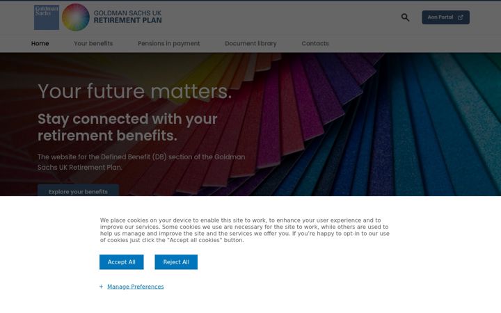 Screenshot of gspensions.co.uk