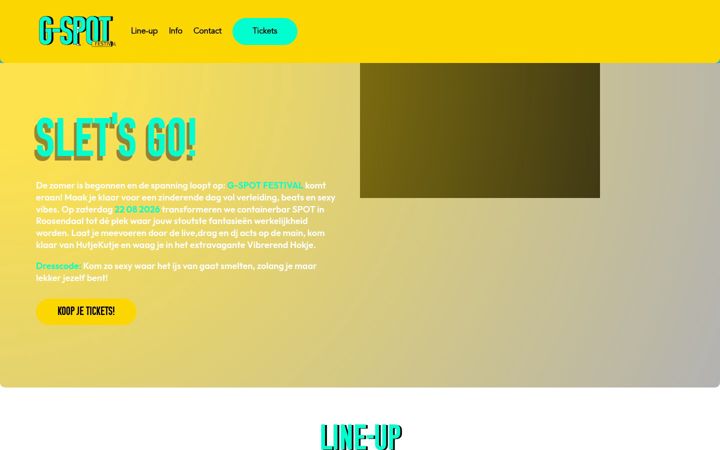 Screenshot of gspotfestival.nl