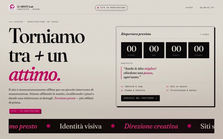 Screenshot of gspotlabs.it