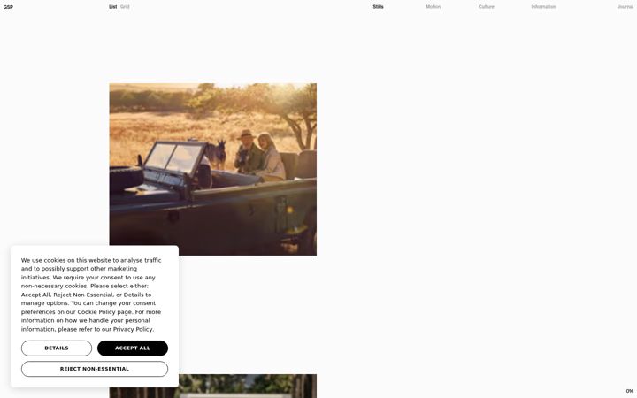 Screenshot of gsproductions.co.za