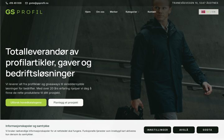 Screenshot of gsprofil.no