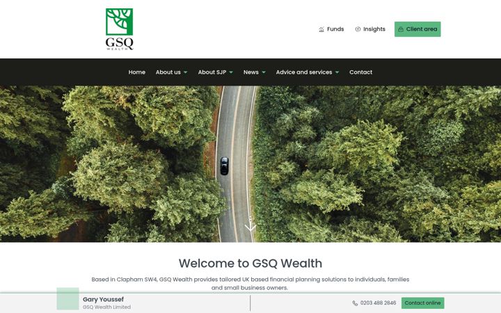Screenshot of gsqwealth.co.uk