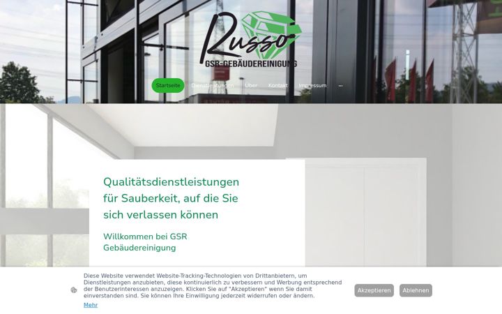 Screenshot of gsr-gebaeudereinigung.de