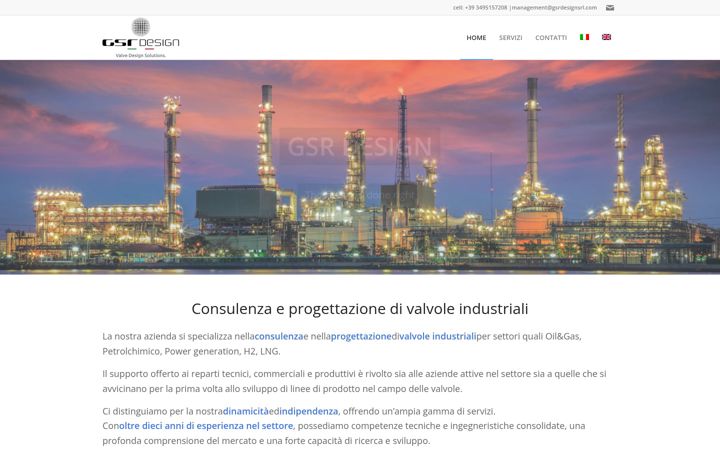 Skjámynd af gsrdesignsrl.com