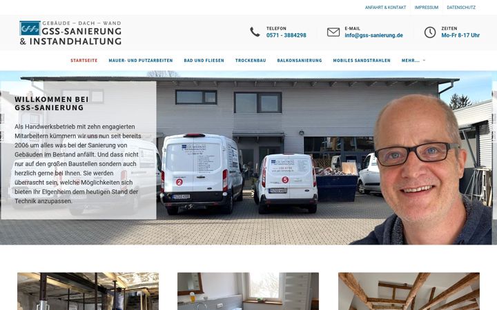 Screenshot of gss-sanierung.de