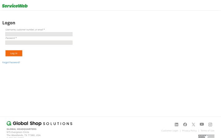 Screenshot of gss-service.com