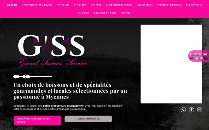Screenshot of gss58.fr
