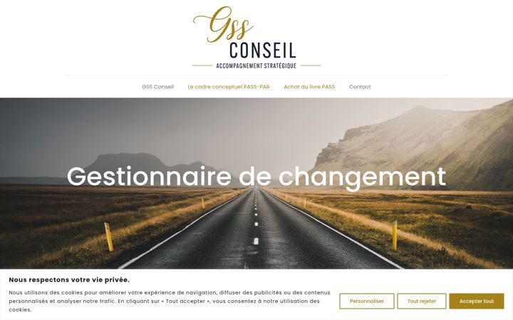Screenshot of gssconseil.com