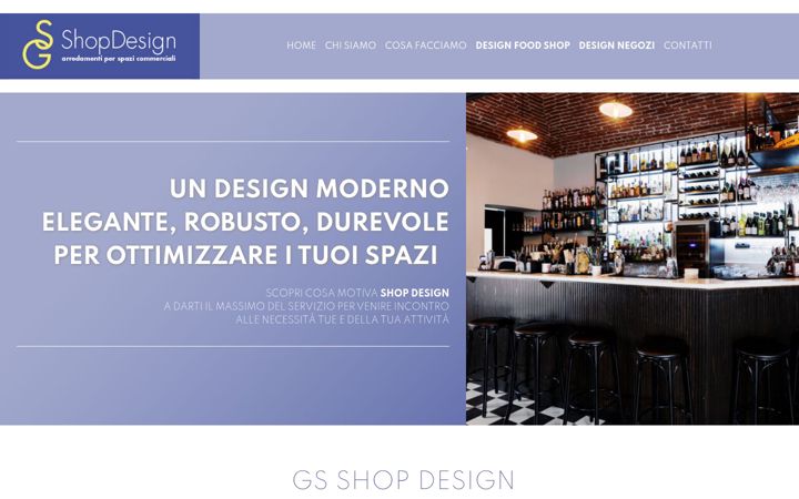 Skjermbilde av gsshopdesign.it