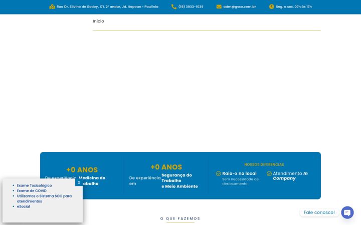 Screenshot of gsso.com.br