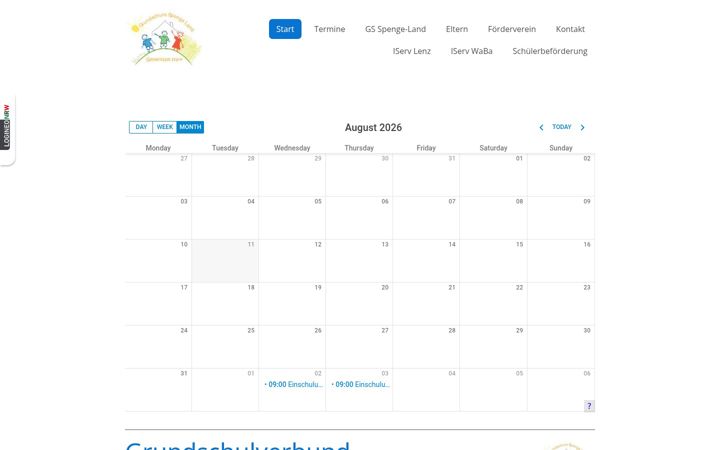 Screenshot of gsspenge-land.de