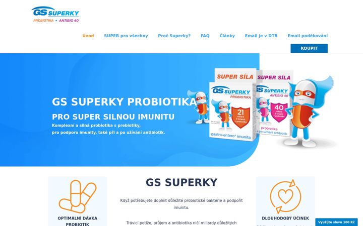 Screenshot of gssuperky.cz