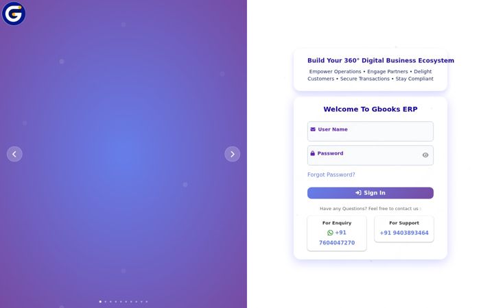 Screenshot of gsterpsoft.com