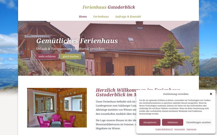 Screenshot of gstoderblick.at