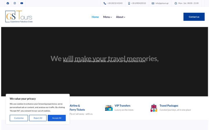 Screenshot of gstours.gr