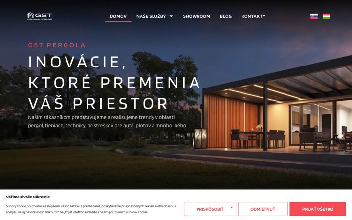 Screenshot of gstpergola.com