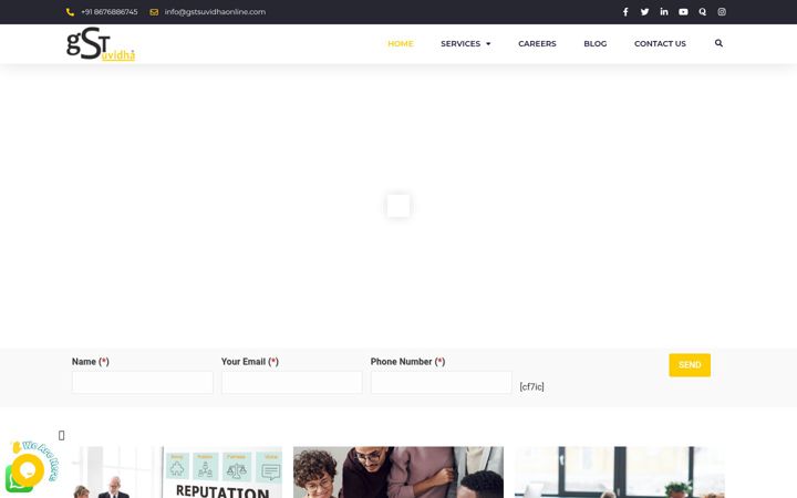 Screenshot of gstsuvidhaonline.com