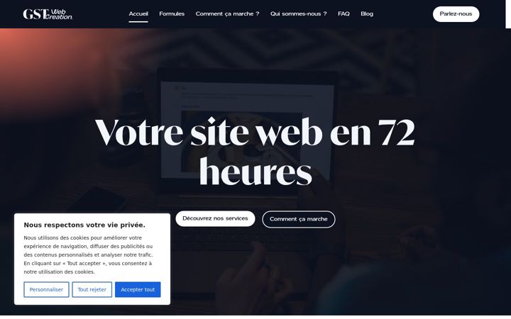 Screenshot of gstwebcreation.com