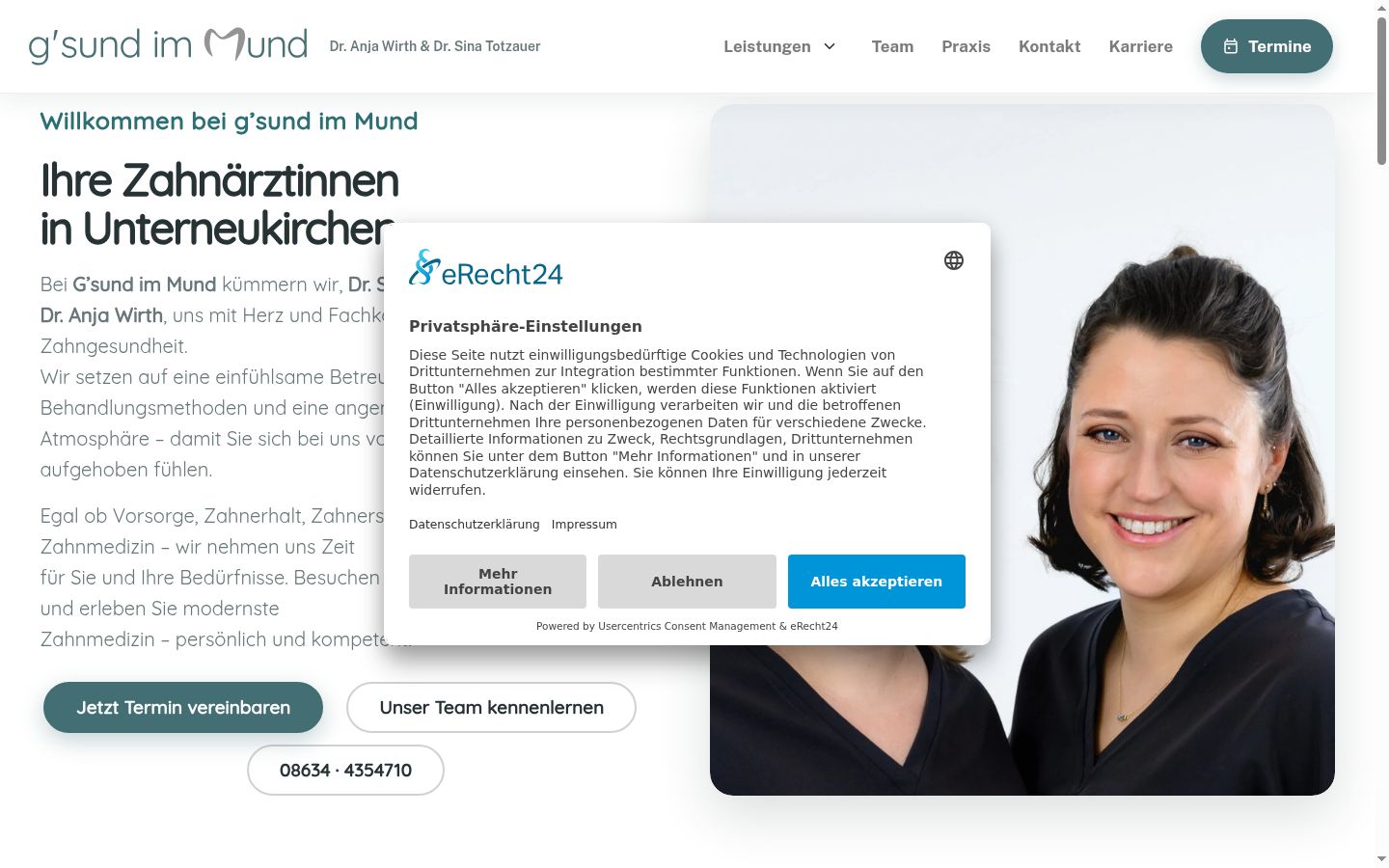 Sutikimo reklamjuostės, rodytos prieš bet kokią sąveiką, ekrano kopija