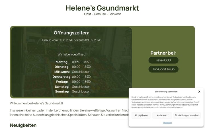 Screenshot of gsundmarkt.de