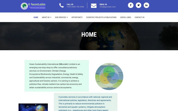 Screenshot of gsustain.com