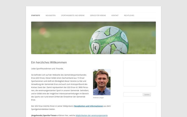 Screenshot of gsv-ense.de