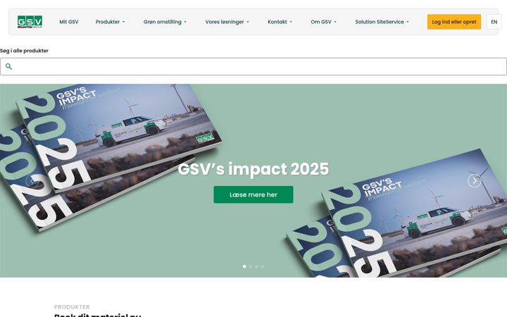 Screenshot of gsv.dk