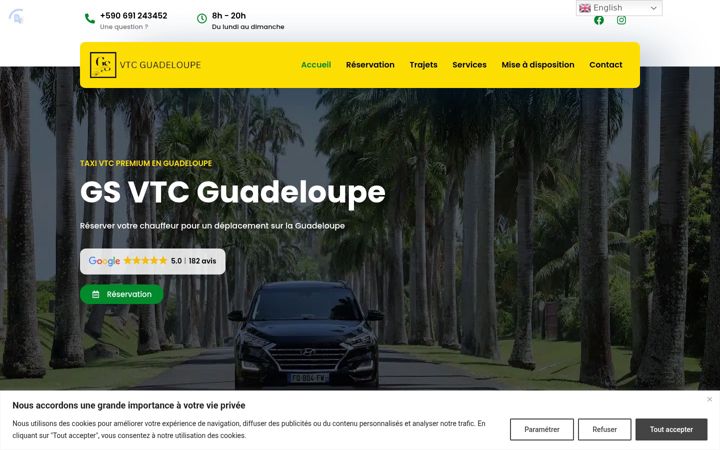 Snímek obrazovky gsvtcguadeloupe.com