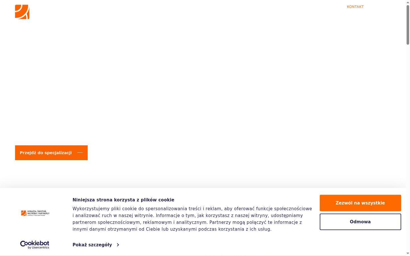 Screenshot des Einwilligungsbanners vor jeglicher Interaktion