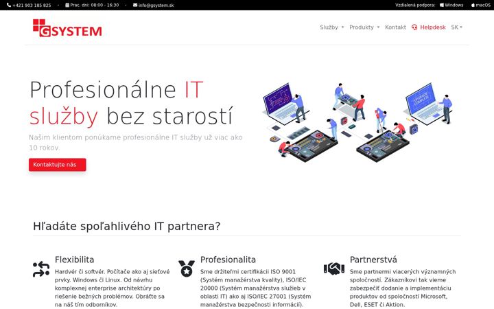 Screenshot of gsystem.sk