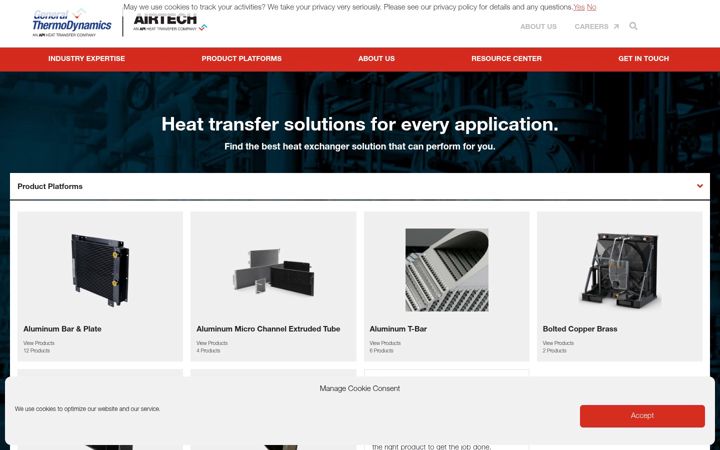 Screenshot of gt-airtech.com