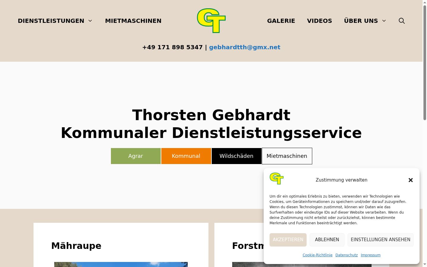 Screenshot van de toestemmingsbanner zoals getoond vóór enige interactie