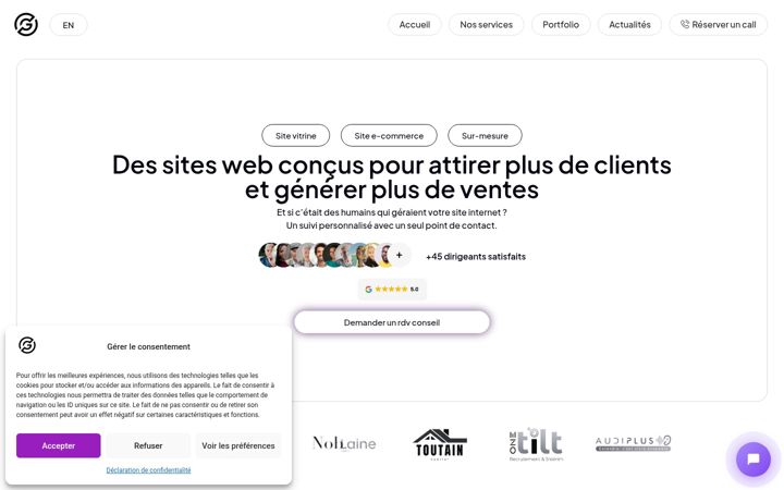 Screenshot of gt-marketing.fr