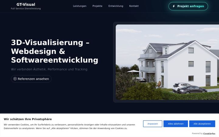 Screenshot of gt-visual.de