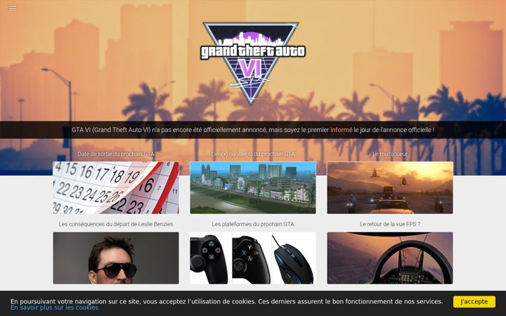 Screenshot of gta6.fr