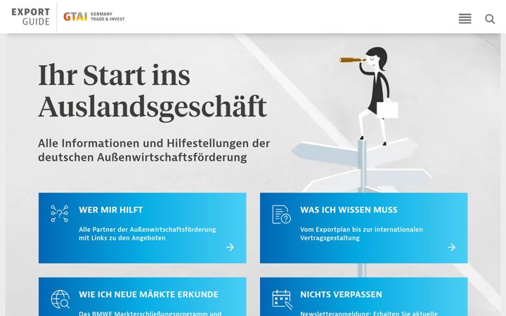 Screenshot of gtai-exportguide.de