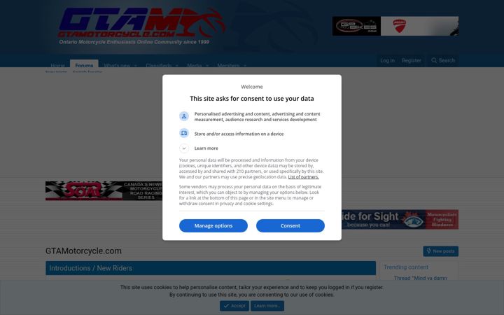 Screenshot of gtamotorcycle.com