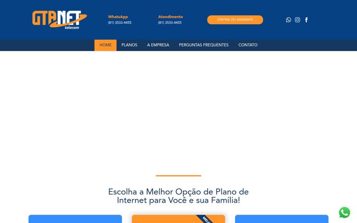 Screenshot of gtanet.com.br