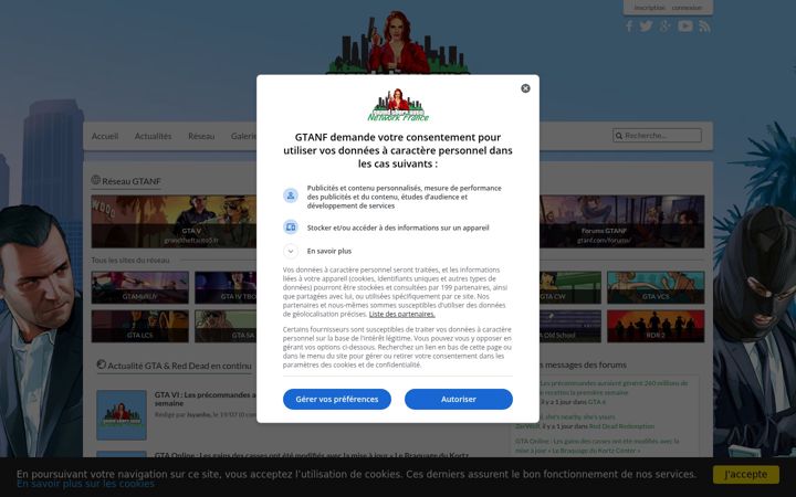Screenshot of gtanf.com