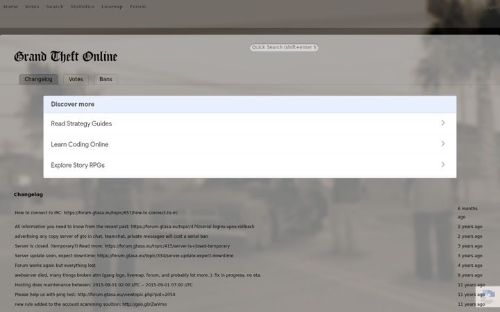 Screenshot of gtasa.eu
